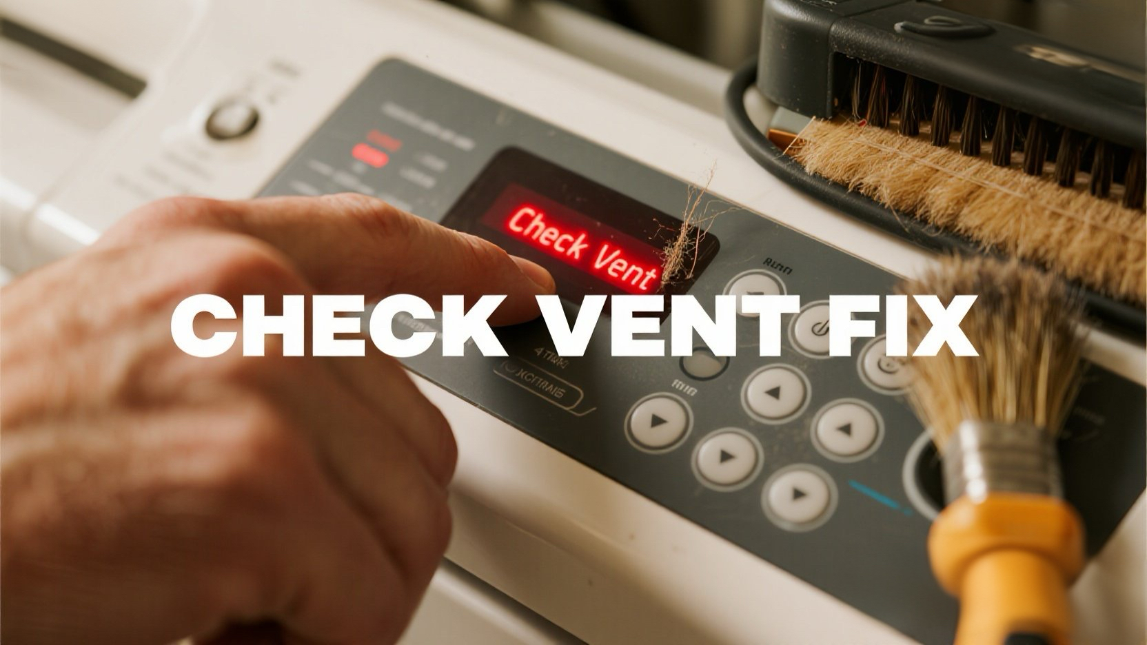 Steve Johnson troubleshooting Whirlpool Dryer Check Vent light restriction